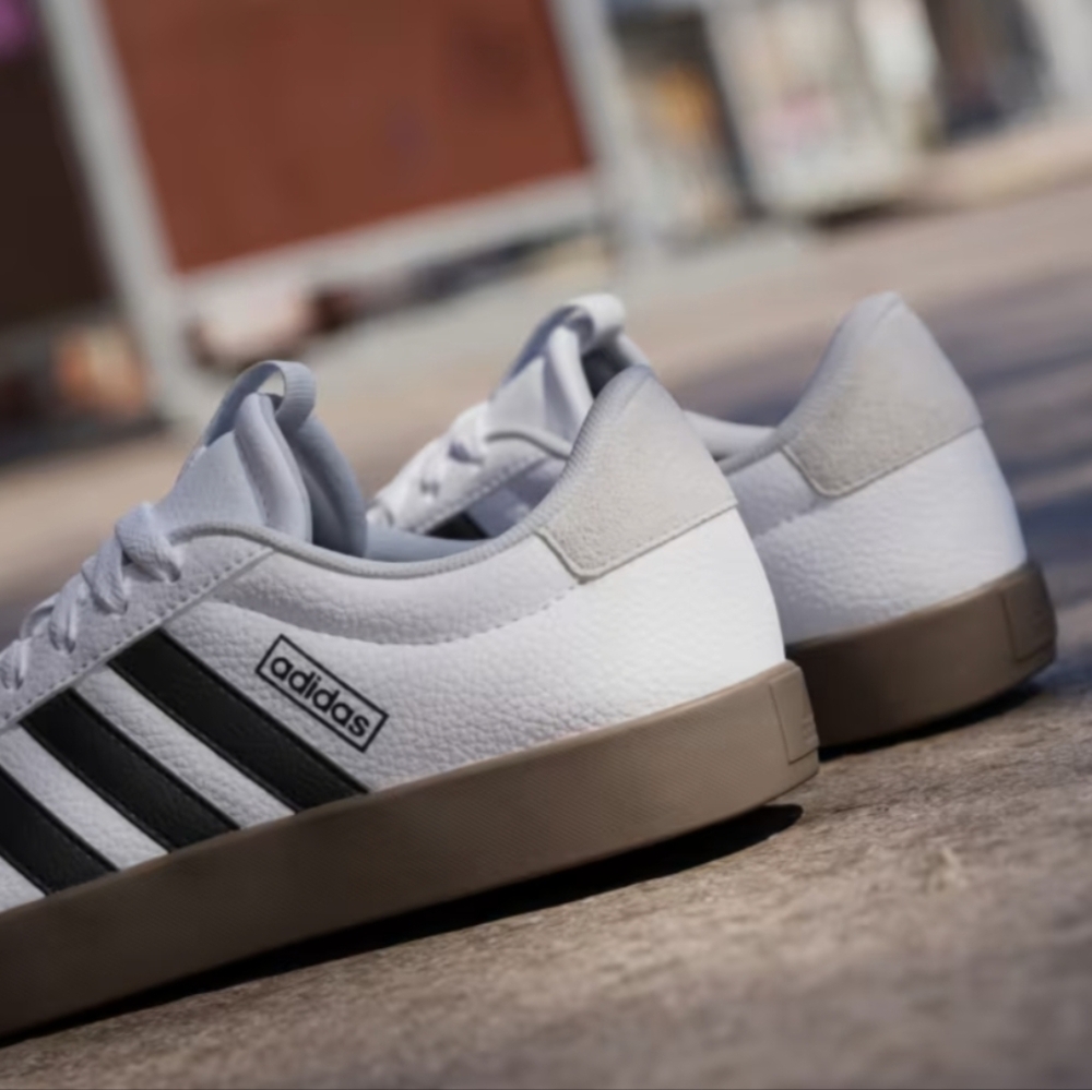 Adidas Women's size 11 VL Court  3.0 Shoes-Cloud White/Core Black/Grey One-NWT - Picture 7 of 16